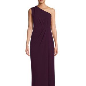NEW Calvin Klein One-Shoulder Column Gown - Size 10